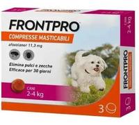 FRONTPRO compresse antiparassitarie masticabili per cani 3 compresse peso 2-4 kg - Antiparassitario per cani - 1° ORDINE? scegli lo sconto BZR5 / BZR20 + 200 punti fedeltà