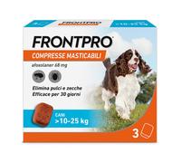 Frontpro Antiparassitario in Compresse Masticabili per Cani 10-25 kg 3 compresse 68 mg