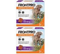 FRONTPRO x3 Compresse Masticabili, Antiparassitario Per Cani (25-50Kg)