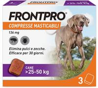Frontpro compresse antiparassitarie masticabili Frontline: Per taglia Grande 25-50 Kg