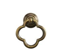 FROON Armadietto rettangolare in ottone vintage con foro singolo, facile da installare, cassetto a basso profilo e ferramenta for porta(Bronze)