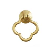 FROON Armadietto rettangolare in ottone vintage con foro singolo, facile da installare, cassetto a basso profilo e ferramenta for porta(Brass)