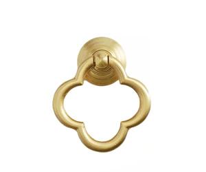 FROON Armadietto rettangolare in ottone vintage con foro singolo, facile da installare, cassetto a basso profilo e ferramenta for porta(Brass)
