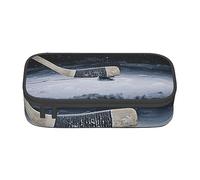 FROON Astuccio portapenne in tessuto Oxford resistente, colorato con pesci tropicali, grande capacità, organizer per cancelleria per penne e articoli di cancelleria, Bastone da hockey, Taglia unica,