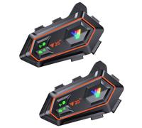 FRoon Auricolare per sistema di comunicazione Bluetooth per moto, con possibilità di interfono per due persone, adattabile a normali auricolari Bluetooth, compatibile con tutti i caschi,2pcs