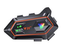 FRoon Auricolare per Sistema di Comunicazione Bluetooth per Moto, con possibilità di interfono per Due Persone, Adattabile a Normali Auricolari Bluetooth, Compatibile con Tutti i caschi,1pcs