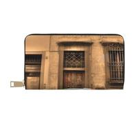 FROON Bella Italia lunga pochette in ecopelle chic elegante portafogli da donna per donne moderne grande capacità porta carte e tasche organizer borsa resistente per viaggi di tutti i giorni, bianco,