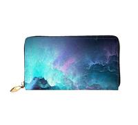 FROON Borsa lunga in pelle palmare moda grafica 3D Universo Spazio Portafoglio Business in pelle Pocketbook Moneybag per regali, Nero , Taglia unica