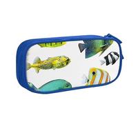 FROON Custodia per scuola Forniture per ufficio Ocean Tropical Fish Astuccio per penne di grande capacità Astuccio per matite di grande capacità per studenti Astuccio per cancelleria Scatola per