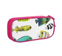 FROON Custodia per scuola Forniture per ufficio Ocean Tropical Fish Astuccio per penne di grande capacità Astuccio per matite di grande capacità per studenti Astuccio per cancelleria Scatola per