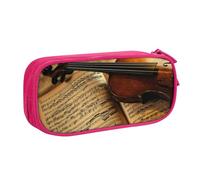 FROON Custodia per scuola Forniture per ufficio Violino e libro Astuccio per penne di grande capacità Astuccio per matite di grande capacità per studenti Astuccio per cancelleria Scatola per matite