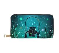 FROON Fireflies and Lantern, pochette lunga in finta pelle, elegante e alla moda, portafogli da donna moderna, grande capacità, porta carte e tasche organizer, borsa resistente per i viaggi di tutti i