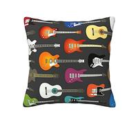 FROON Four Seasons - Federa per cuscino universale colorata a forma di chitarra, ideale come cuscino da divano, cuscino per la vita o cuscino decorativo