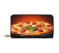 FROON Grande pizza lunga pochette in ecopelle chic elegante portafoglio da donna per donne moderne grande capacità porta carte e tasche organizer borsa resistente per i viaggi di tutti i giorni,