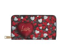 FROON Pochette lunga in finta pelle per San Valentino, elegante e alla moda, portafogli da donna moderna, grande capacità, porta carte e tasche organizer, borsa resistente per i viaggi di tutti i