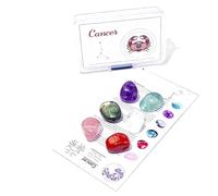 FROON Set di Pietre grezze Cristallo Naturale per i 12 segni zodiacali, Tutorial Standard DIY Minerale, Scatola PP, 1 Set (Ariete a Scorpione)