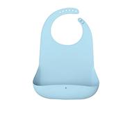 FROOWAN Bavaglino per adulti per mangiare per donne anziane, uomini, silicone, lunghezza regolabile, morbido, senza BPA, impermeabile, lavabile, riutilizzabile (blu)