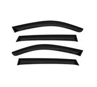 FROSCH Deflettori antivento per BMW X1, 2009-2015, SUV 5 porte, 4 pezzi, nero