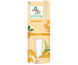 Frosch Oase - Deodorante per ambienti con fiori d'arancio, profumo per ambienti con note fresche di arancia, confezione da 1 (1 x 90 ml)
