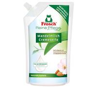 Frosch Sapone crema per latte di mandorle, sapone nutriente per la pulizia delicata e igienica, sacchetto di ricarica, confezione da 6 (6 x 500 ml)