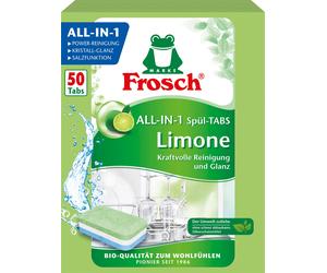 Frosch Tab per Lavastoviglie All-in-1 - Limone - 50 pezzi