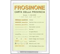 Frosinone. Carta stradale della provincia 1:150.000