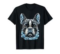 Frost Boston Terrier con Ice Fantasy Dog Snow Cold Winter Maglietta