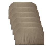 Frost Cloth - 6 Piece Cold Weather Flower Cover for Shrub Tree Lawn Garden | Warm Protective Blanket with Drawstring for Fruit Plants Potted Plants Frost Prevention Winter Gardening, 100x60cm Brown