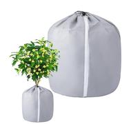 Frost Covers, Winter Protection Pot with Drawstring, 27.56x25.59 Inches Zipper Protector Shade, Garden Cover for Outdoor Plants Grass Vegetable Lawn Tomato Blueberry Strawberry and Yard Landscaping