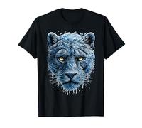 Frost Panther con Ice Fantasy Animal Snowy Feline Inverno Maglietta