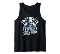 Frost Reaper - Scheletro Gotico Blu Sunburst Morte Ghiaccio Canotta