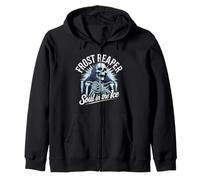 Frost Reaper - Scheletro Gotico Blu Sunburst Morte Ghiaccio Felpa con Cappuccio