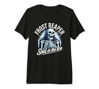 Frost Reaper - Scheletro Gotico Blu Sunburst Morte Ghiaccio Maglietta Premium
