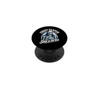 Frost Reaper - Scheletro Gotico Blu Sunburst Morte Ghiaccio PopSockets PopGrip Adesivo