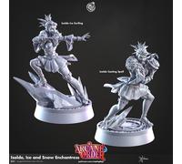 Frost Strega Miniatura Set Magia Del Ghiaccio Figurina Per TTRPG Come D&D 5E