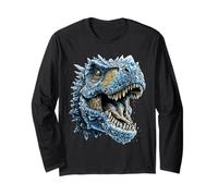 Frost T-Rex con Ice Fantasy Dinosauro Neve Stagione Inverno Maglia a Manica