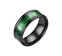 Frosted Silk Pattern Intarsio Strass Anello Lega Donne Uomini Anello Squisito Semplice Moda Gioielli Regalo Anelli Per Amici Ragazze Ragazzi Anelli Doccia Rotondo, verde, 12