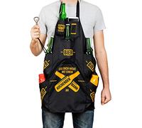 Froster Grembiule Uomo in Cucina, Testi in Tedesco, Grembiule da Cucina da Uomo con Tasche per Birra, Grembiule BBQ per lui