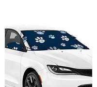 FrostGuard Vortex | Full-Coverage Car Windshield Cover for Ice and Snow, Standard Size (Puppy Paws) - Wiper Blade + Side Mirror Covers - Fit-Fast Straps, Security Panels + Storage Pouch - 59x41 Inches