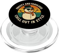 Frosty, favoloso e divertente pupazzo di neve, per una vacanza rilassante PopSockets PopGrip per MagSafe