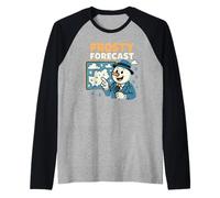 Frosty Forecast Winter Snowman Funny Christmas Costume Maglia con Maniche Raglan