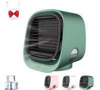 Frosty Fuse, Frostyfuse Air Conditioner, Mini Frostyfuse Portable Cooler, 3 velocità USB Powered, 300 ml Water Tank Air Conditioning Units for Home (Green)