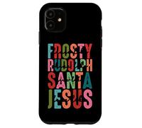 Frosty Rudolph Santa Jesus Believe Custodia per iPhone 11