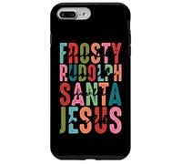 Frosty Rudolph Santa Jesus Believe Custodia per iPhone 7 Plus/8 Plus