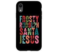 Frosty Rudolph Santa Jesus Believe Custodia per iPhone XR