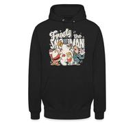 Frosty The Snowman | Christmas X-Mas Felpa con cappuccio, Nero , M