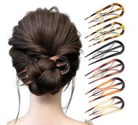FrostyFlair French Hair Pin per Donne, 6 Pezzi forcine a U Francesi, Forcine acriliche grandi e durevoli, French Twist Hair Pin per tutti i tipi di capelli