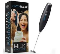 FrothBlast™ - Frullino montalatte portatile, per caffè, per fare la schiuma, frullino elettrico e mixer per latte macchiato, cappuccino, frappè, matcha e cioccolata calda, colore: nero