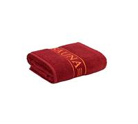 Frottana Asciugamano Sauna con bordo, in 100% cotone, rubino, 80 x 200 cm