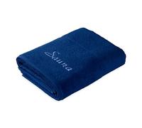 Frottana Pearl - Asciugamano da sauna con motivo ricamato, 80 x 200 cm, 100% cotone, colore: Mare profondo
